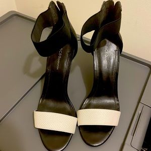 Black and White Colorblock Heels BCBG